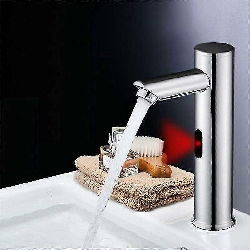 Easy Installation Faucet, Temperature Adjustable for Solid Brass Construction Touchless Electronic Bathroom Sink, 20cm Vertical 2025