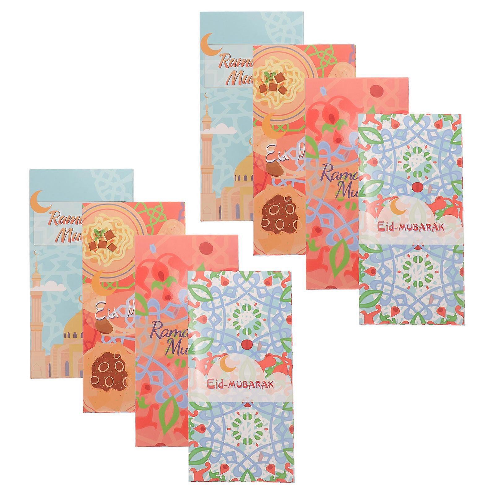 Eid Celebration Cash Envelopes 40 Pcs Workmanship Assorted Color for Party Invitation
