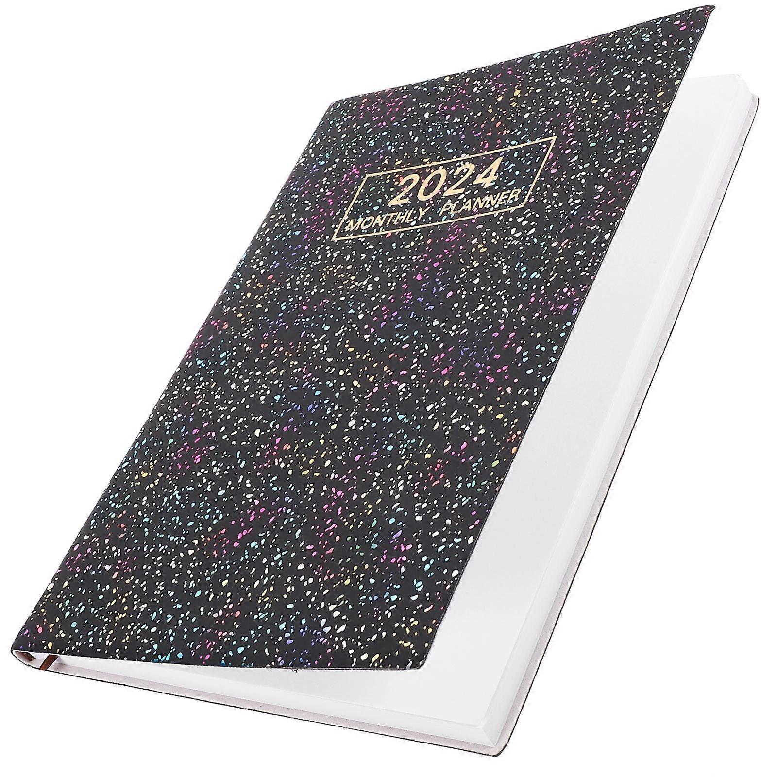 Multi-Function Planner Black Household Book for Writing 3Pcs Portable Organizer