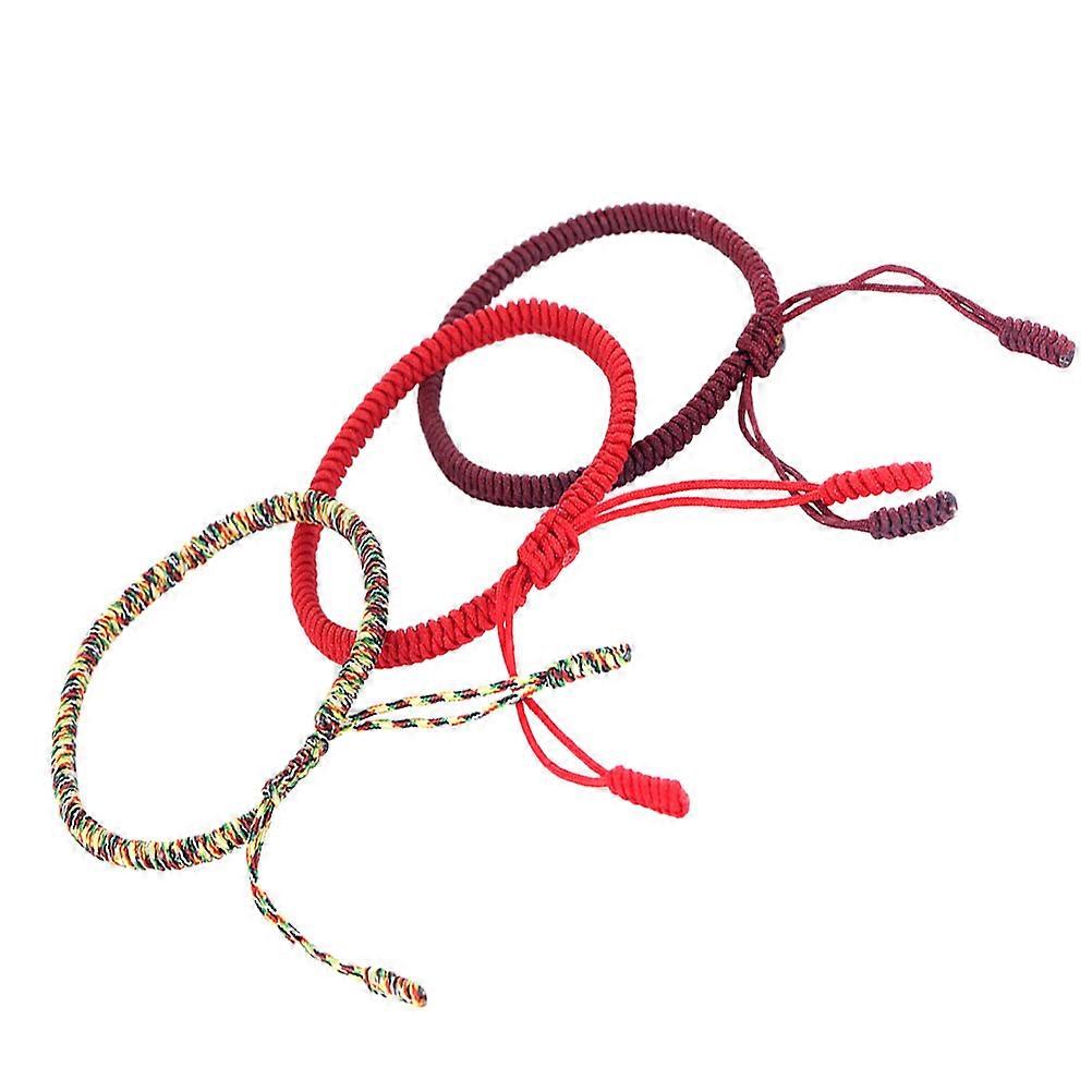 Creative String Bracelet Handmade Braided Bracelet Rope for Decoration 6Pcs