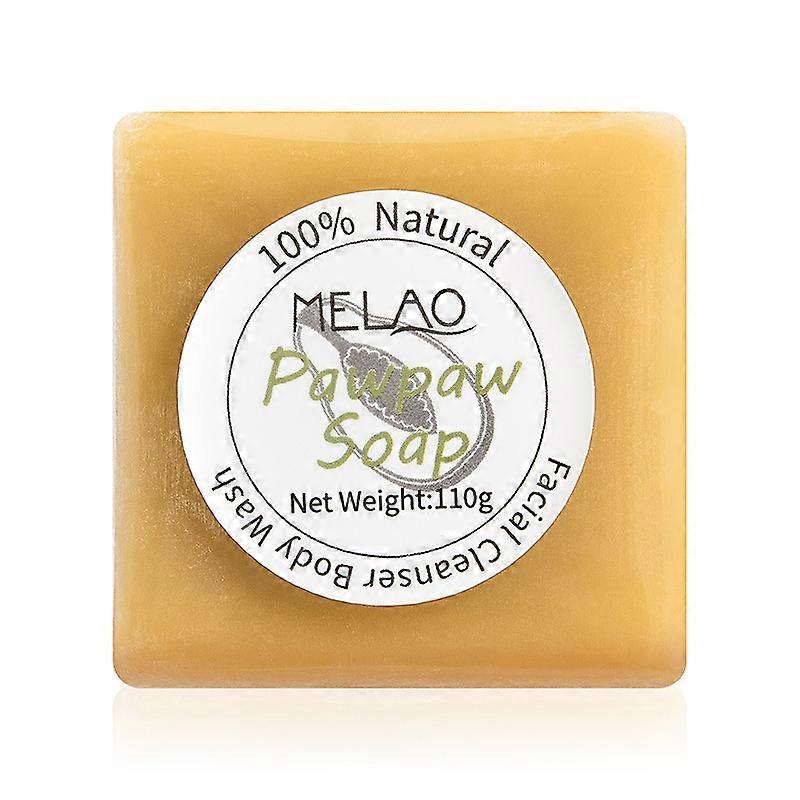 Goat milk handmade soap turmeric papaya cleansing soap 110g deep cleansing moisturizing soap bath lanolin soap papaya soap 110g