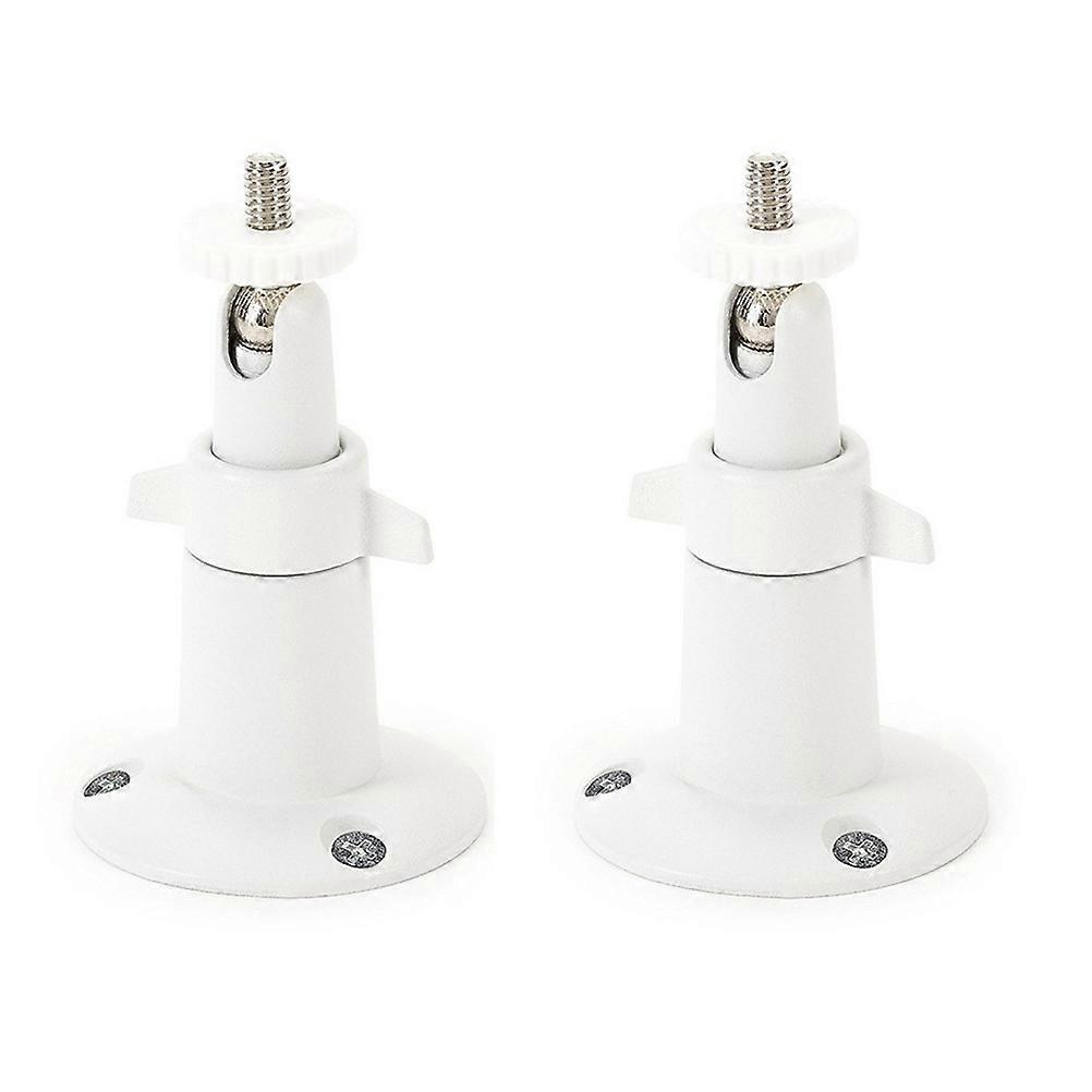 Security Camera Wall Mount Adjustable for Indoor Outdoor Use 6Pcs White
