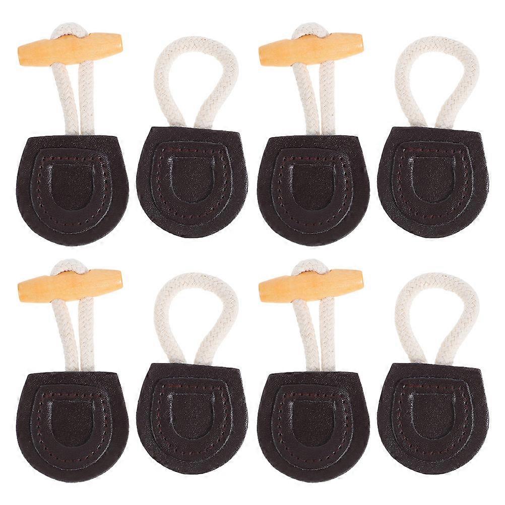 Coat Replacement Buttons Pu Material Vintage Design Clothing Enhancement 4Sets