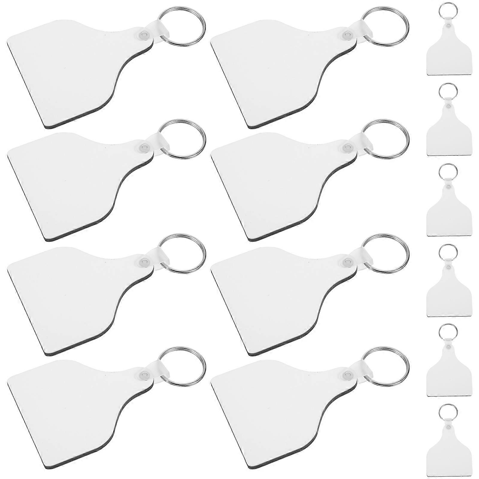 Sublimation Blanks Key Chains for Heat Transfer 80Sets Assorted Colors