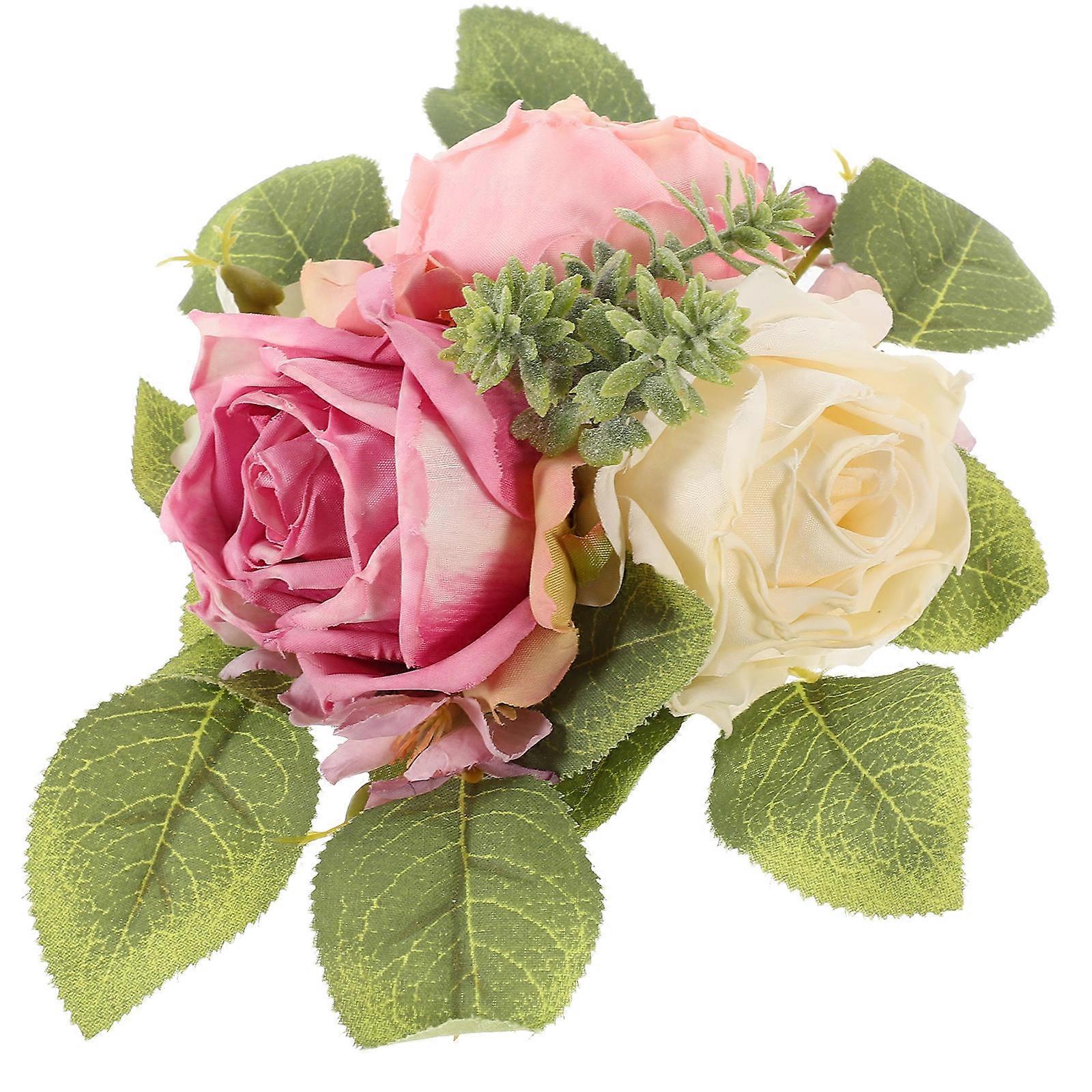 Cake Decoration Flowers Artificial Flower for Wedding 4Pcs Set