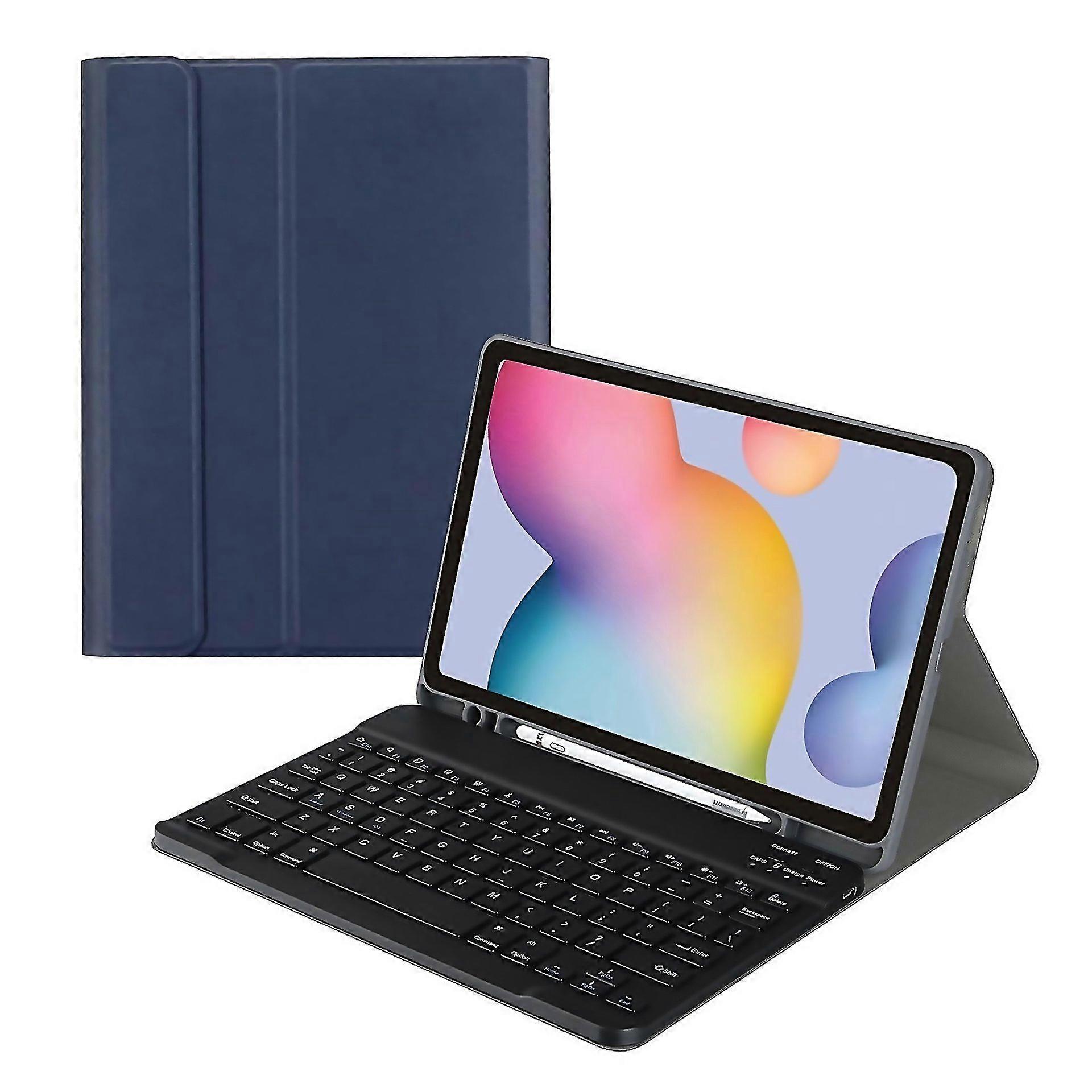 For Samsung Galaxy Tab S9 Fe Square Cap Bluetooth Keyboard Leather Case With Pen Crafted With Attent