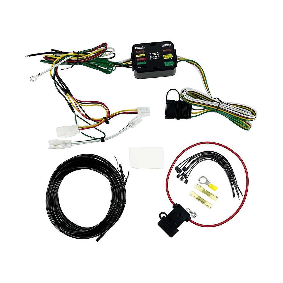 4 Way Trailer Wiring Harness, Flat Trailer Light Connector Assembly