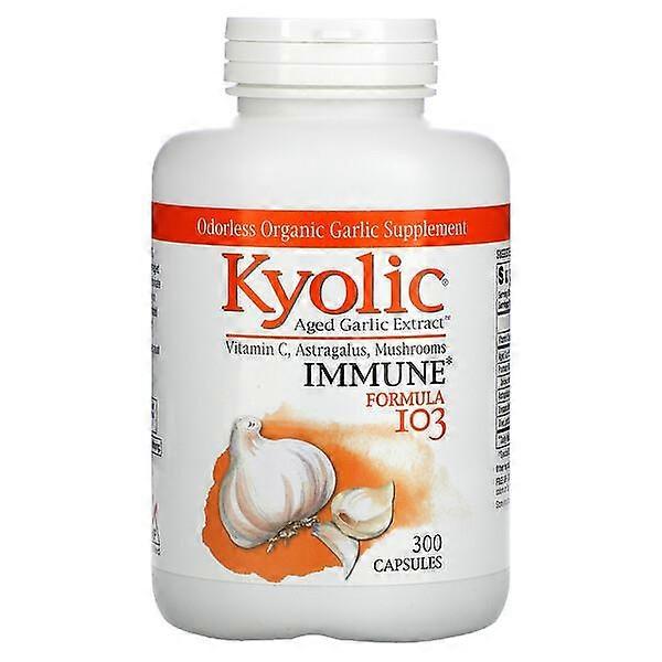 Kyolic, Aged Garlic Extract, Immune, Formula 103, 300 Capsules