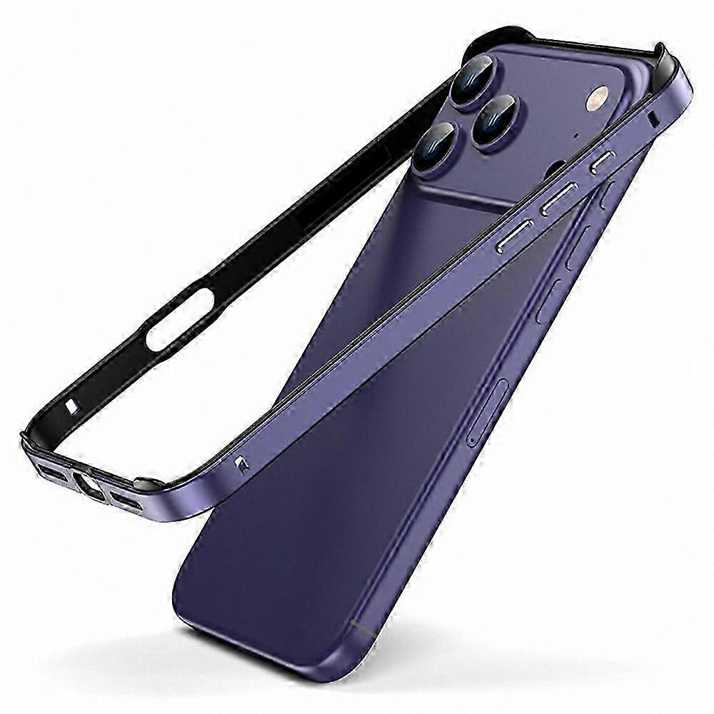 Silicone Metal Bumper Case with Hollow Design for Enhanced Heat Dissipation-Compatible with  17 Pro