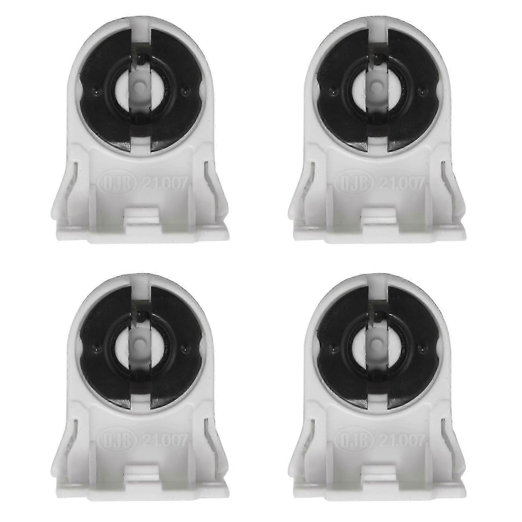T8 Fluorescent Lamp Holder Socket, 4-Pack