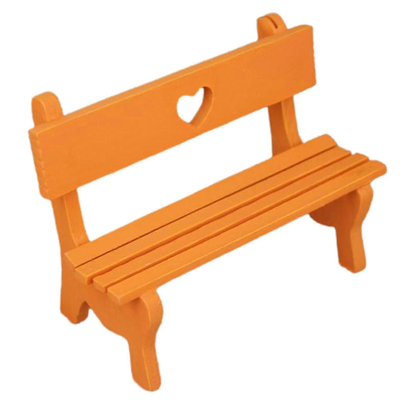 ديكور دمية مقعد رائعة الخشب الفناء الحديقة الجنية حديقة مقاعد البدلاء المنزل Decor_s