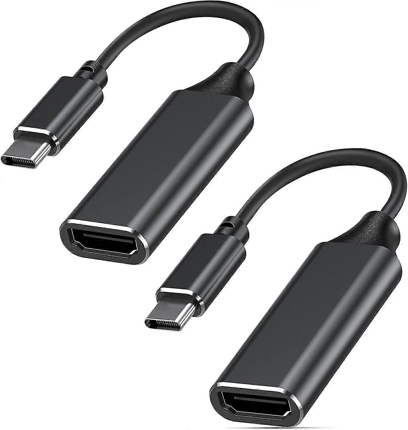 Usb C To Hdmi Adapter 4k For Mac Os, Compatible With Macbook Pro 2019 -2 Pack