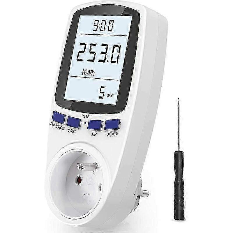 Wattmeter Socket AC 185V - 264V Power Consumption