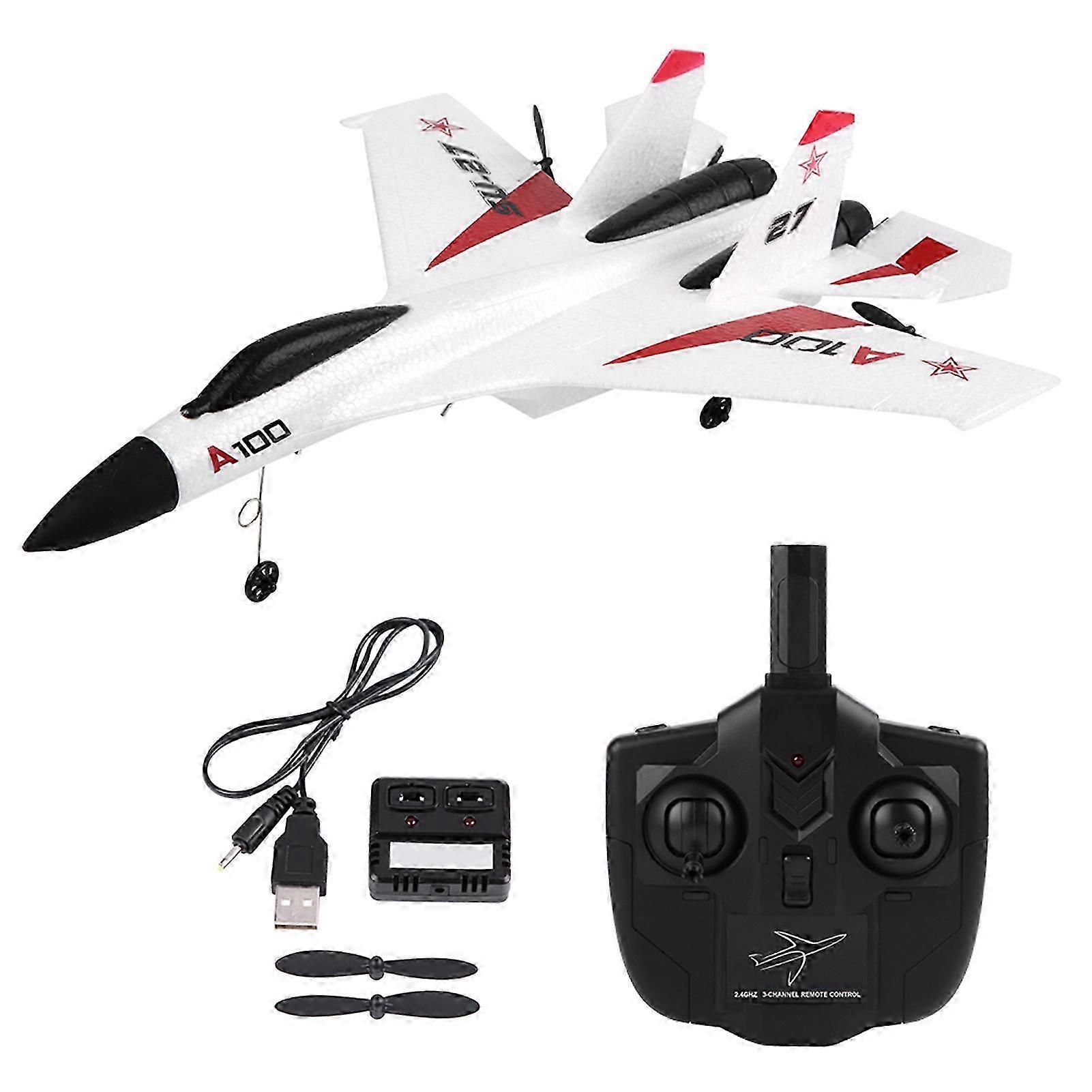 2025 WLtoys XK A100 SU27 3 Channels EPP Fixed wing Plane Airplane Remote Control Glider