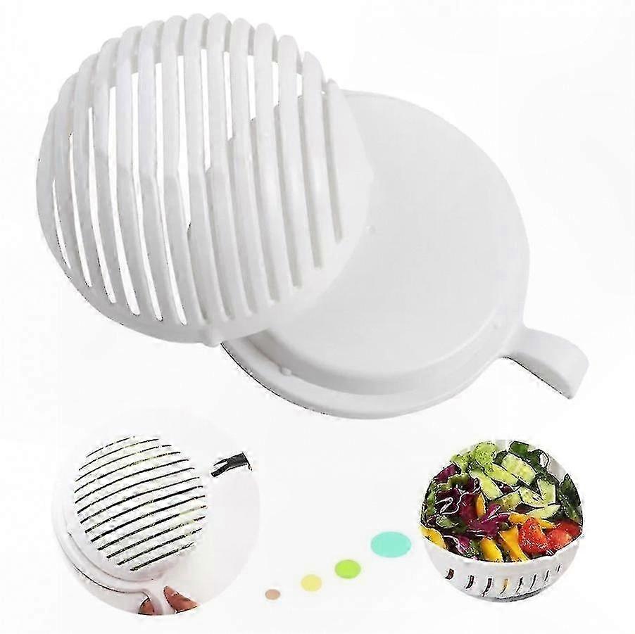 Vegetable and Fruit Chopping Bowl with Salad Cutter Functionality