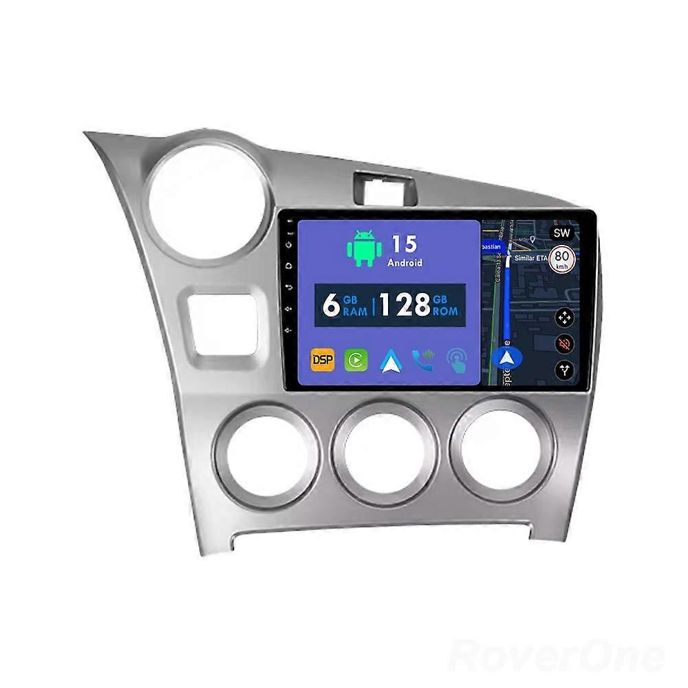 Car Radio 6G+128G CarPlay GPS Navigation Head Unit for Toyota Matrix 2 E140 2008 - 2014 Android Auto Bluetooth Stereo Touch Screen