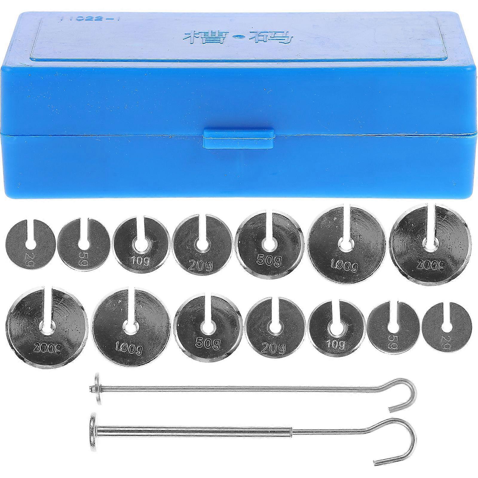 1 Set Slotted Mass Metal Slotted Weights Laboratory Metal Slotted Mass for Experiment