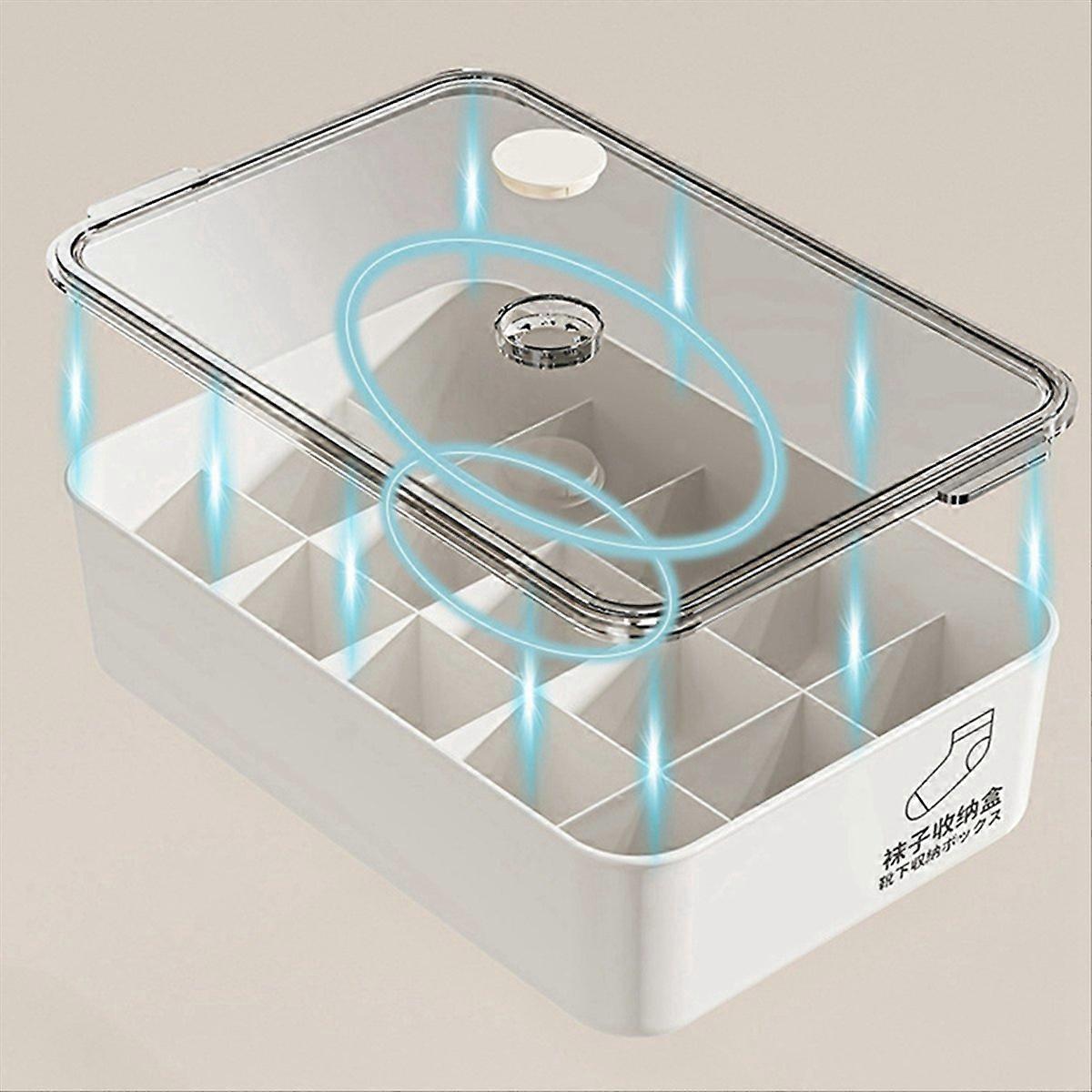 Large Capacity Dustproof Storage Box A Ten-Cell Box with A Lid