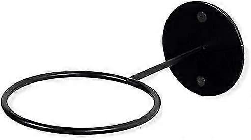 Round Flower Pot Wall Bracket 21.5cm Black