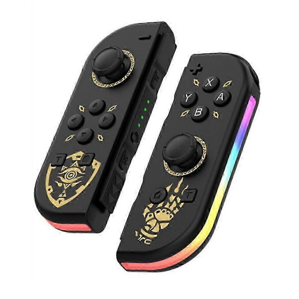 2025 Switchjoycon Bluetooth Game Controller With RGB Light And Vibration For Left And Right Gameplay Glowing Body Sensing Gaming Joys