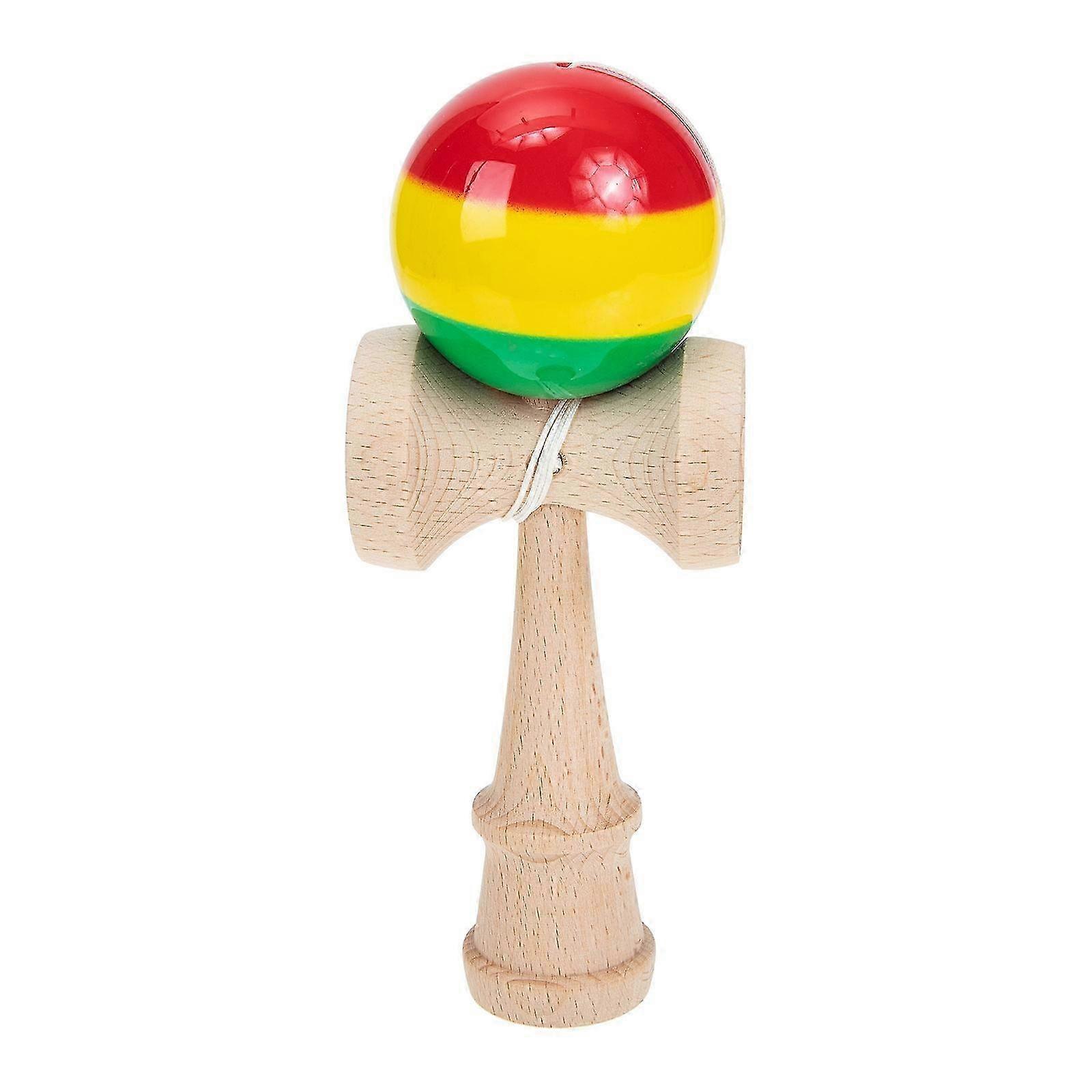 Assorted Color Tricolor Kendama Toy Coordination Exercise Interactive Play 1pack
