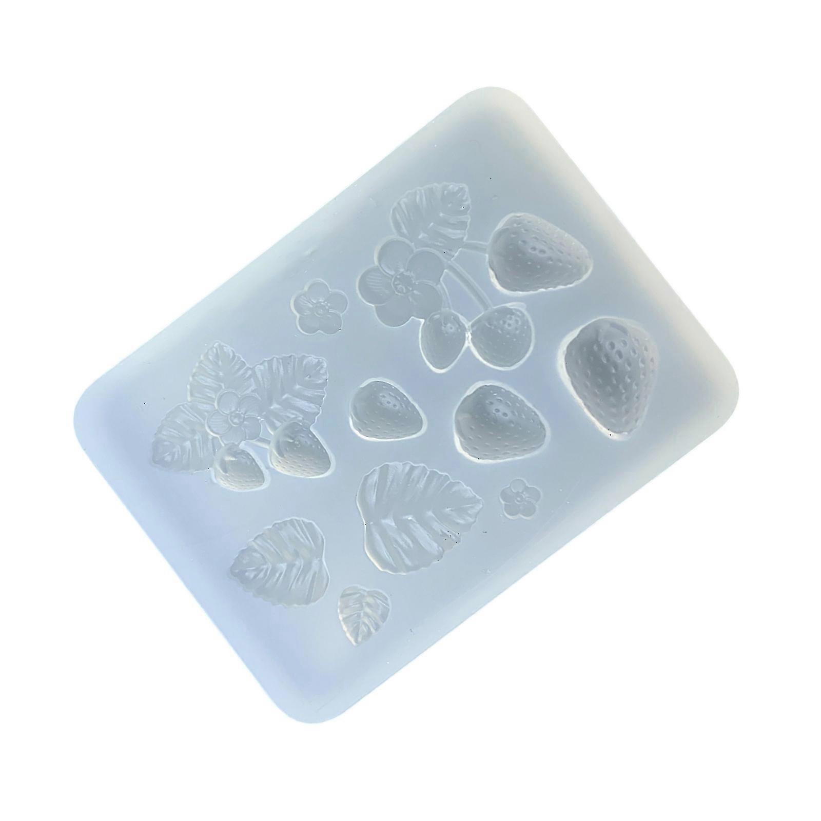 Practical Sturdy Silicone Strawberry Mould Easy to Clean and Release Portable for Crafting Customes Home Decorations Multicolor
