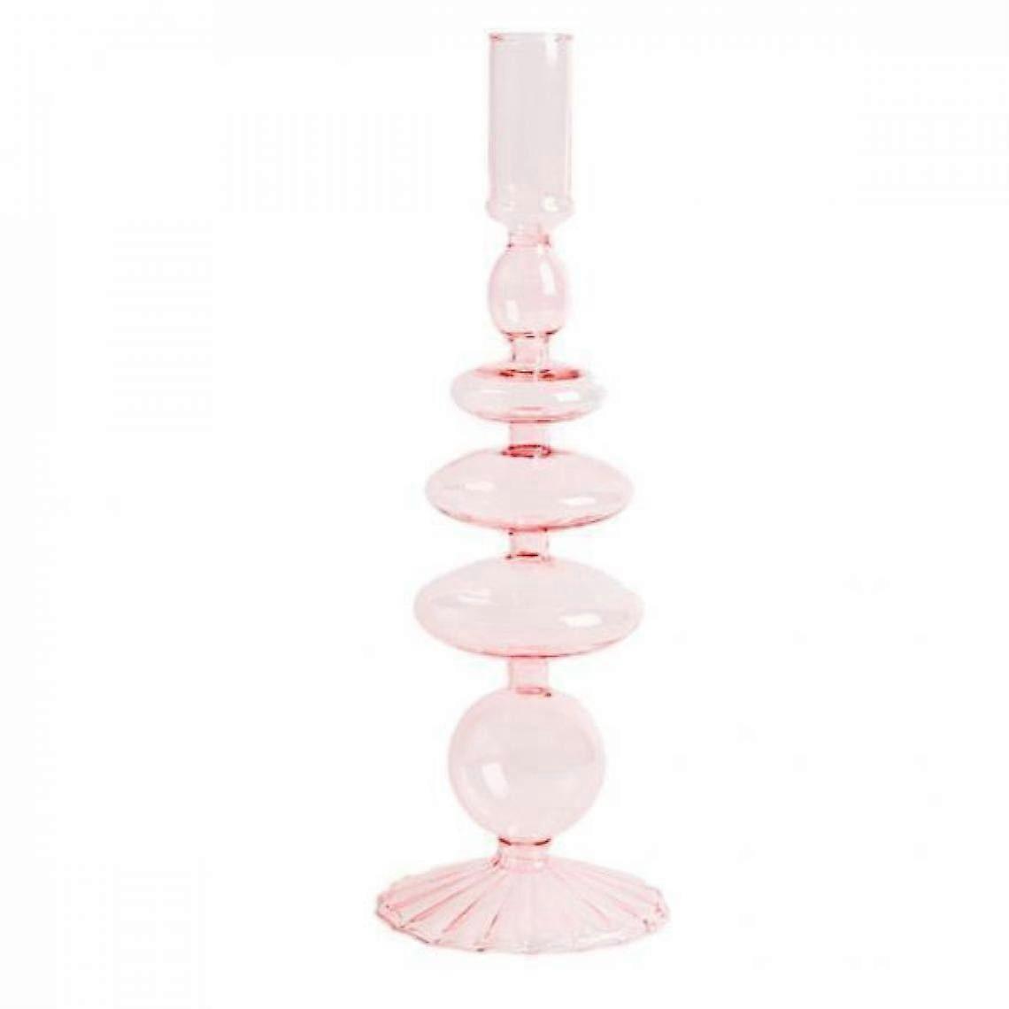 Conical candle holders Clear glass candlestick