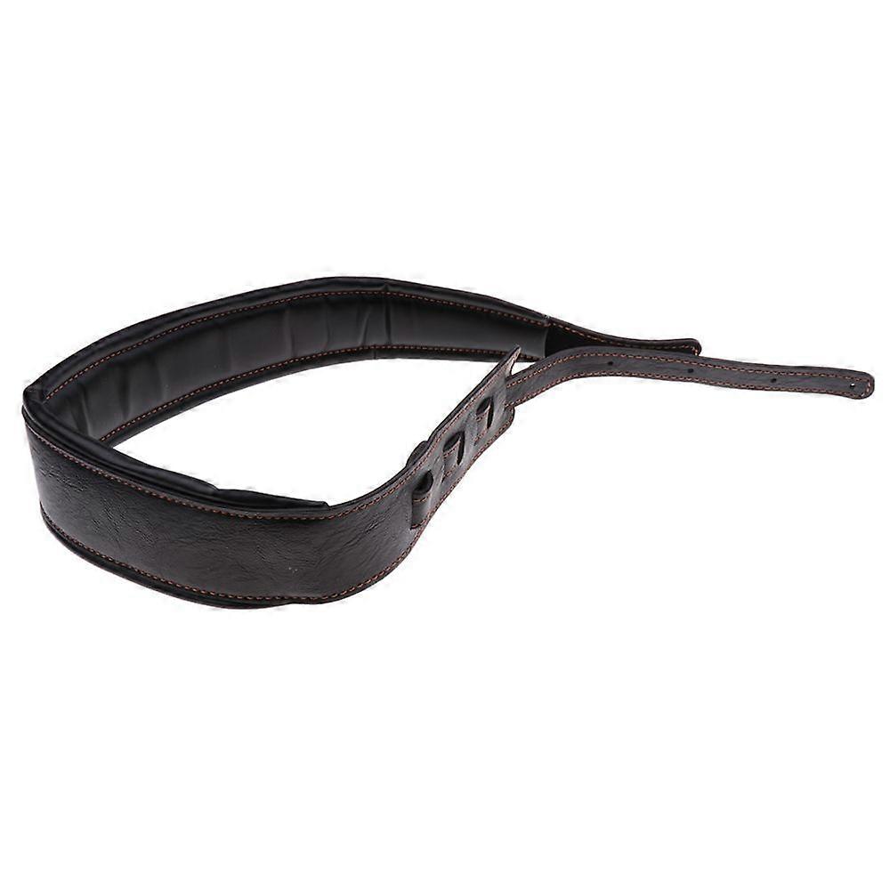 Bekväm gitarrrem Elgitarr Bas Justerbar Bältesrem Svart