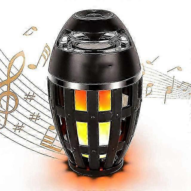 Draadloze Luidspreker Draagbare Luidspreker Led Flame Torch Light Sound Bar-mxbc