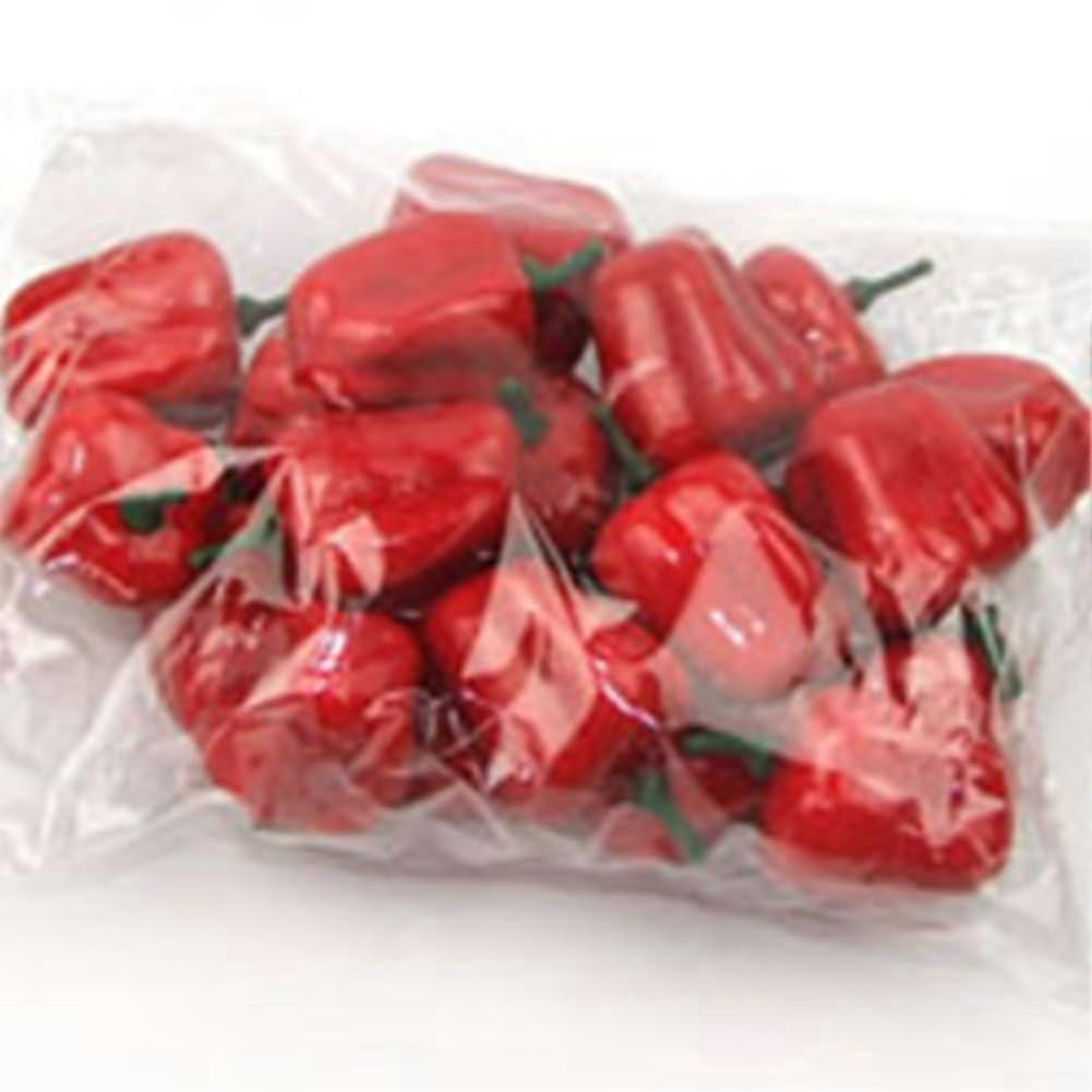 20 Pcs Artificial Red Chili and Potato Models for Kitchen Decor, Party Display, Preschool Education
