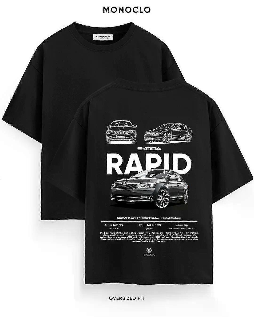 Camiseta Skoda Rapid Rockinstone Nueva