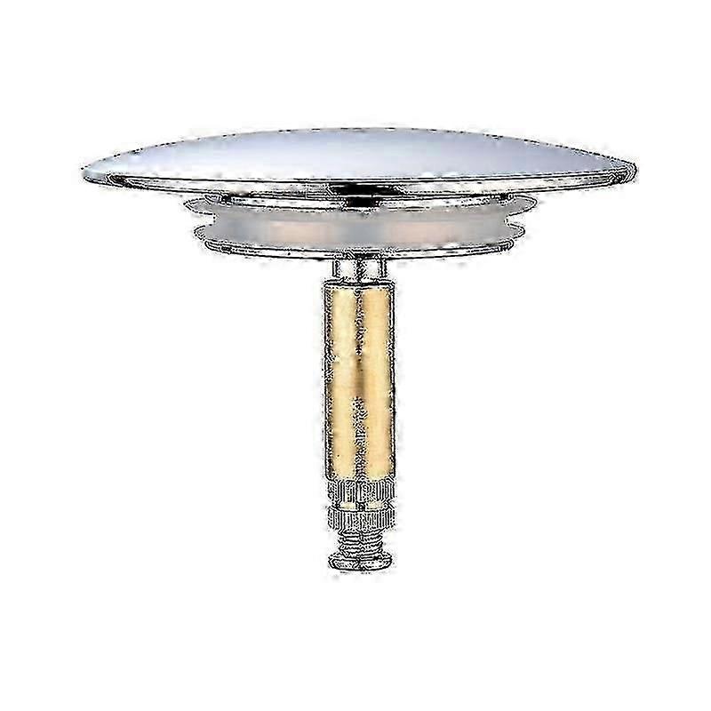 70 Mm Bette Bath Stopper with Double Seal, Height Adjustable, Universal, Rust Proof Chrome Finish Hardened Brass