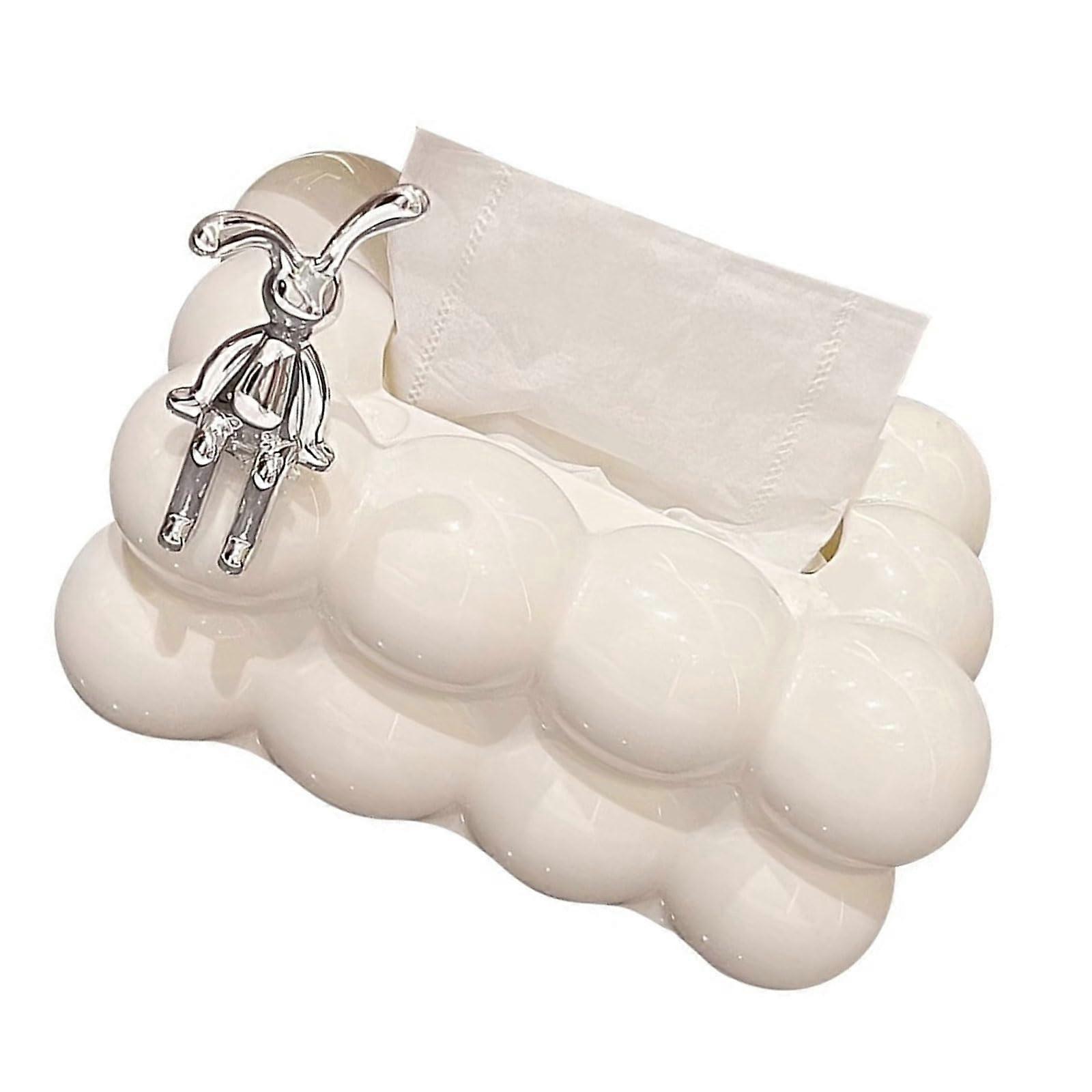 Elegant Tissue Storage Container with Rabbit Design, Functional Kitchen Paper Storage Box for Easy Use, Durable Material, Multi-Size Compatibility