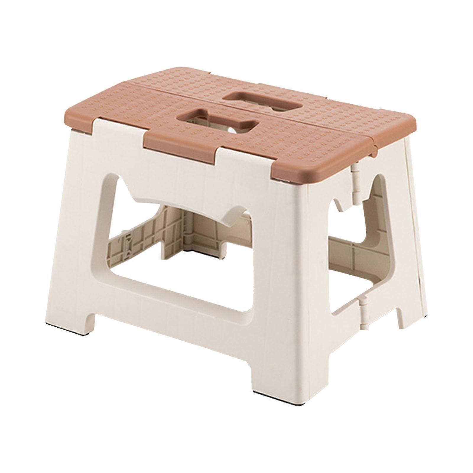 Folding Step Stool Plastic Portable Foldable Chair Outdoor Fishing Camping Stable Support Compact Size