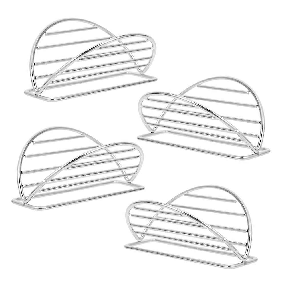Stainless Steel Taco Holder for Baking 4Pcs Durable Silver