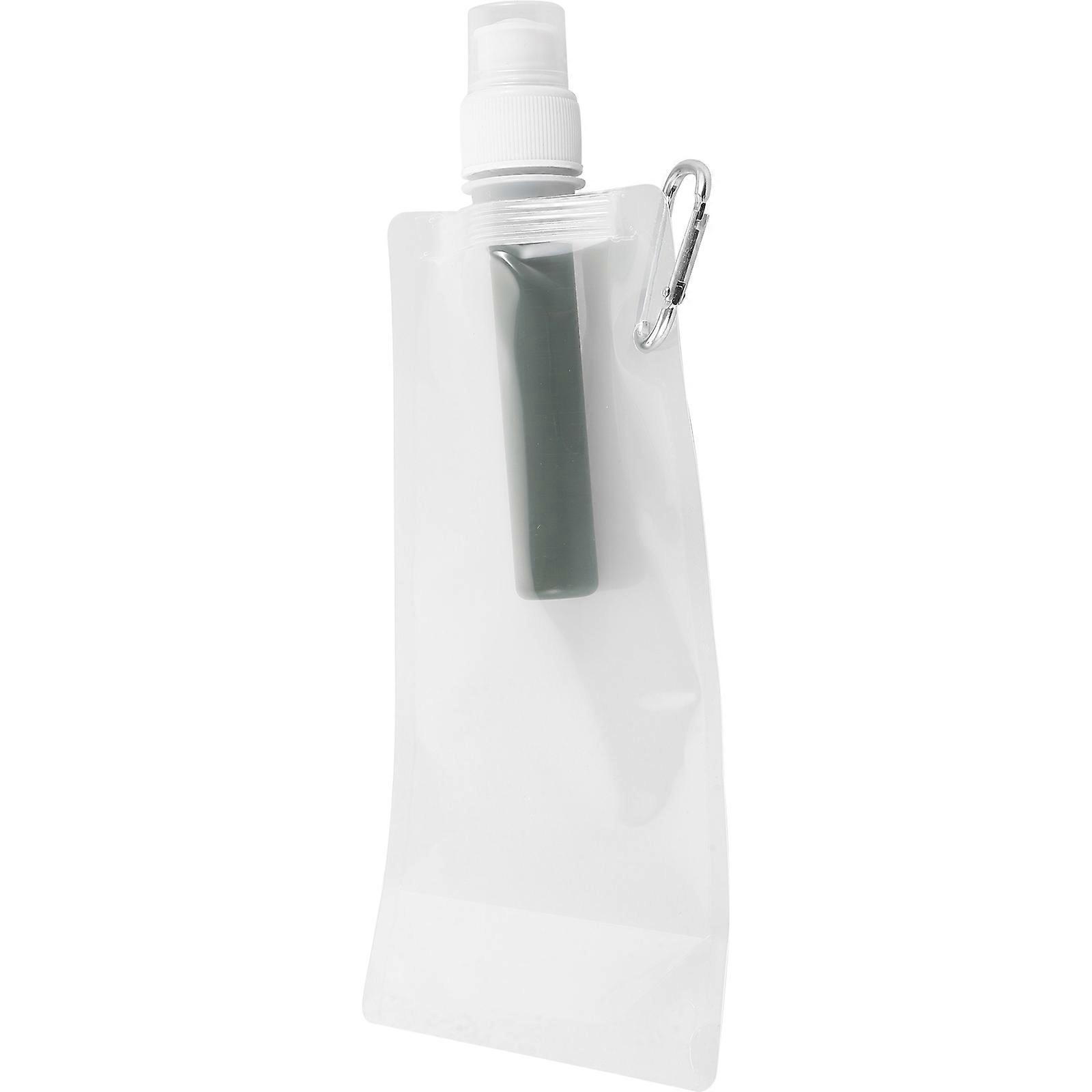 Camping Water Container Bag Squeezable Filtering Daily Use Water Pouch Transparent Color 10.4×4.8×1.2in 1Pack