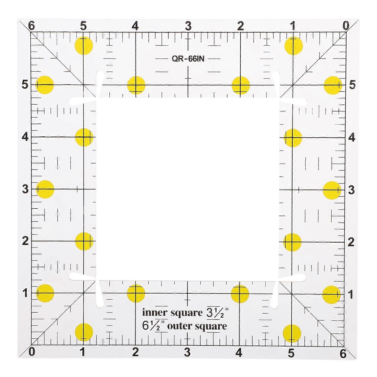 1Pc Square Shape Sewing Ruler Clothing Patchwork Ruler Sewing Cutting Ruler
