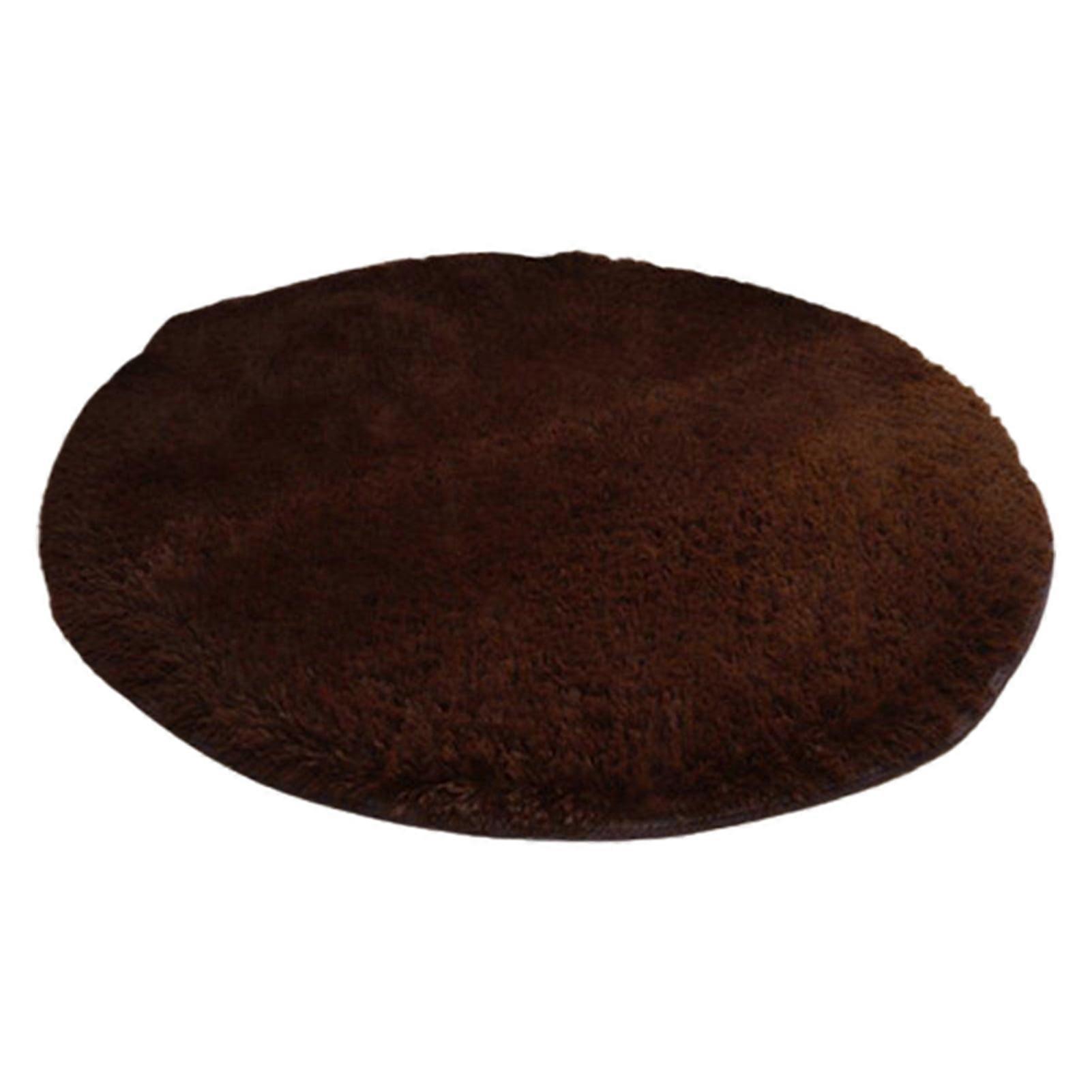 Super Soft Round Fluffy Area Rug - Anti-Slip Bottom, Comfortable Plush (39.37in) - Solid Color Carpet for Bedroom or Nursery