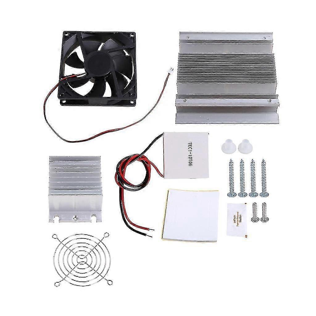 Thermoelectric Cooler 12v Semiconductor Refrigeration Cooling Complete Kit 60w