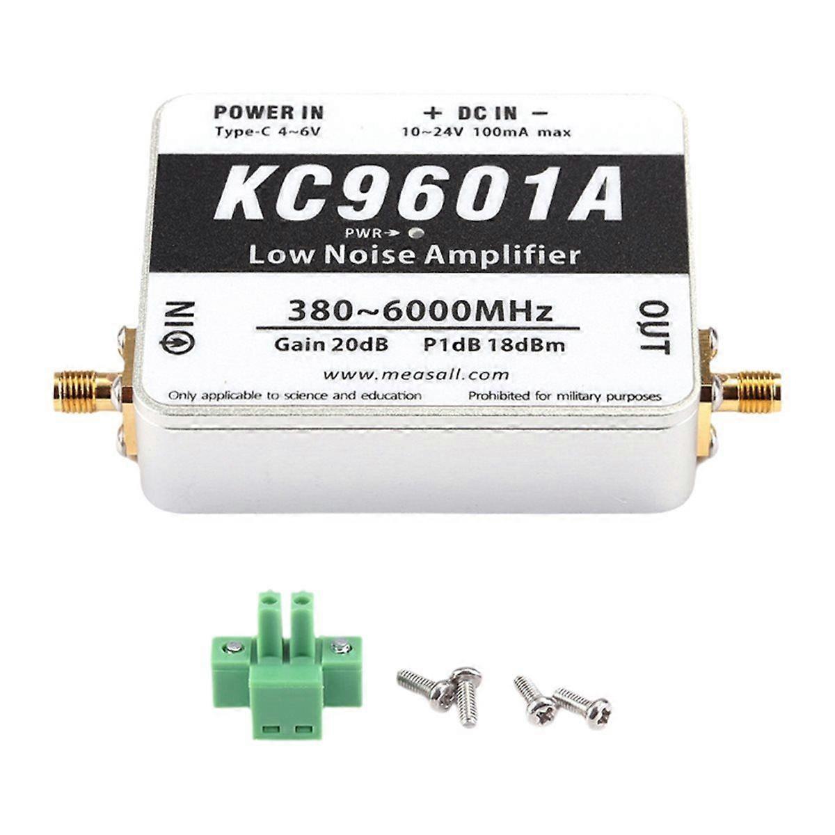 KC9601A Low Noise Amplifier Module 380MHz-6GHz 20dB High Gain Module USB Power Supply