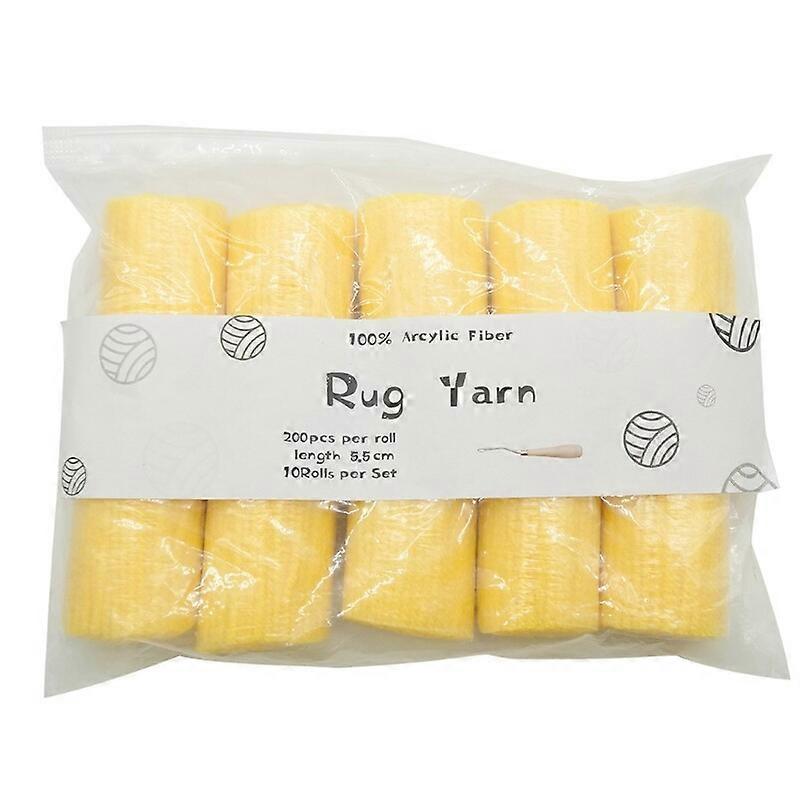 10 Rolls Pre-Cut for Hook Yarn Threads for Making Pillowcases Blanket Rug