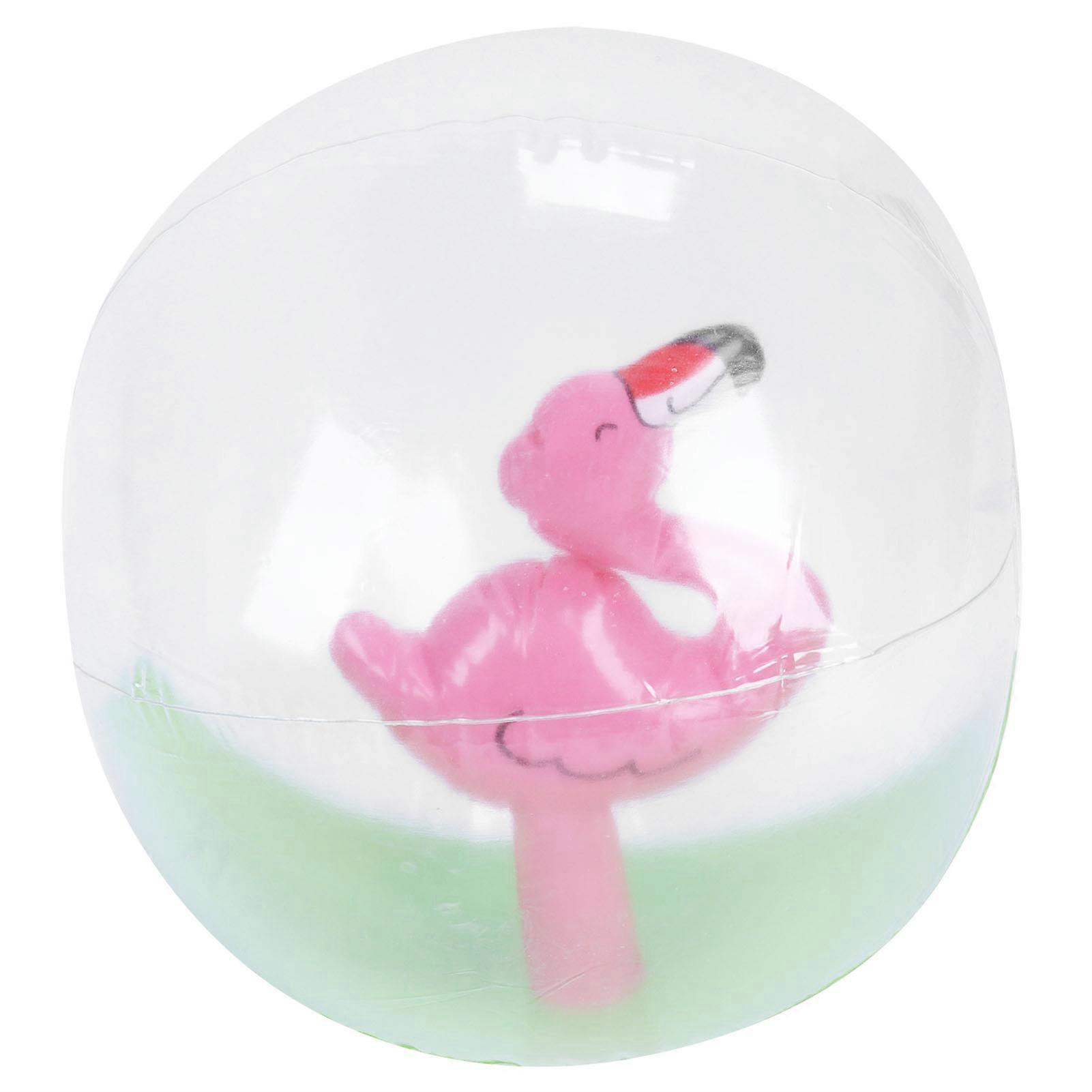Beach Ball Cartoons Inflatable 3‑Dimensional Transparent Entertainment Game Toy Ball for Summer Beach Pool Party