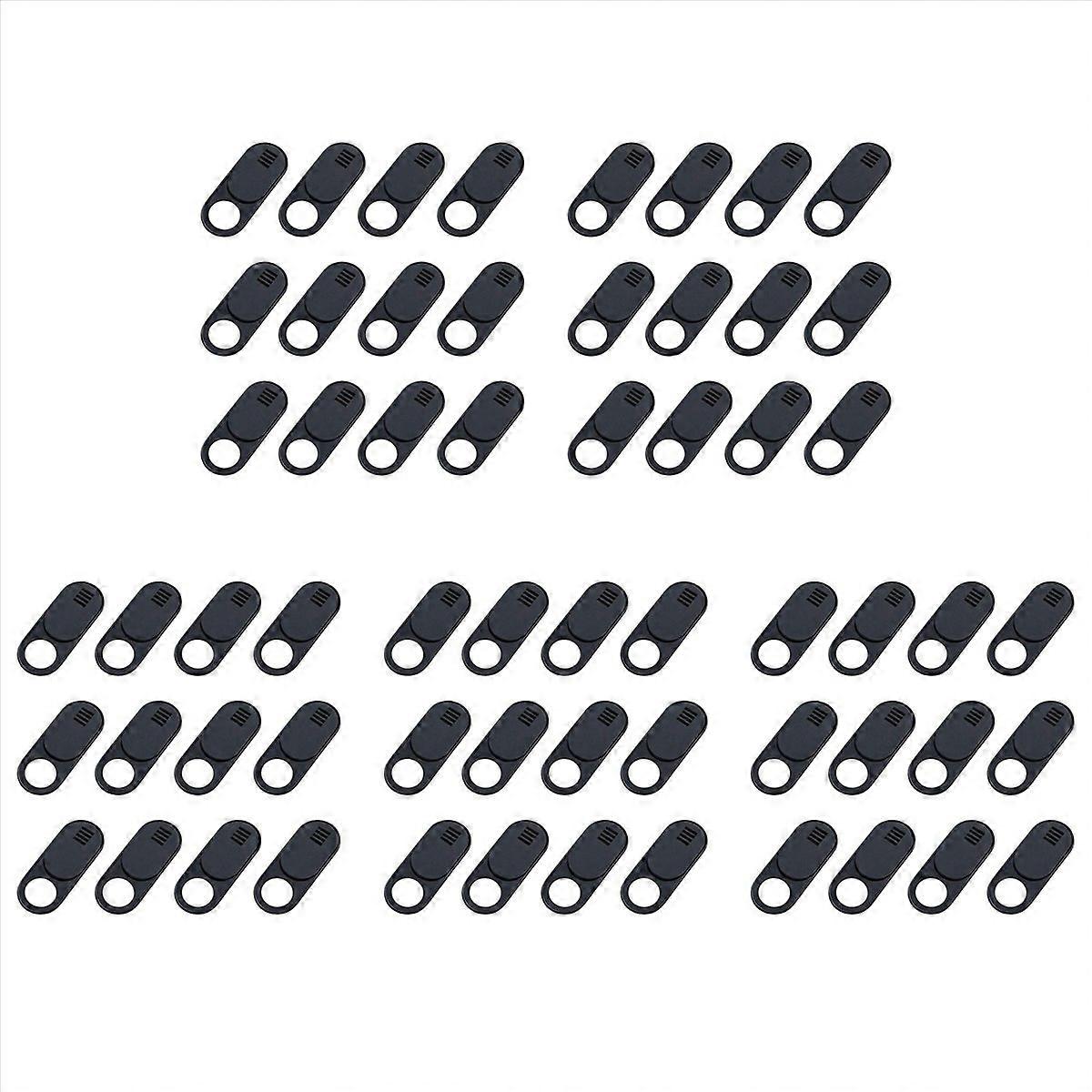 , 60-Pack Ultra Thin Design Web Camera Cover Slide for Laptop, PC, , , Computer, , Pro- Black