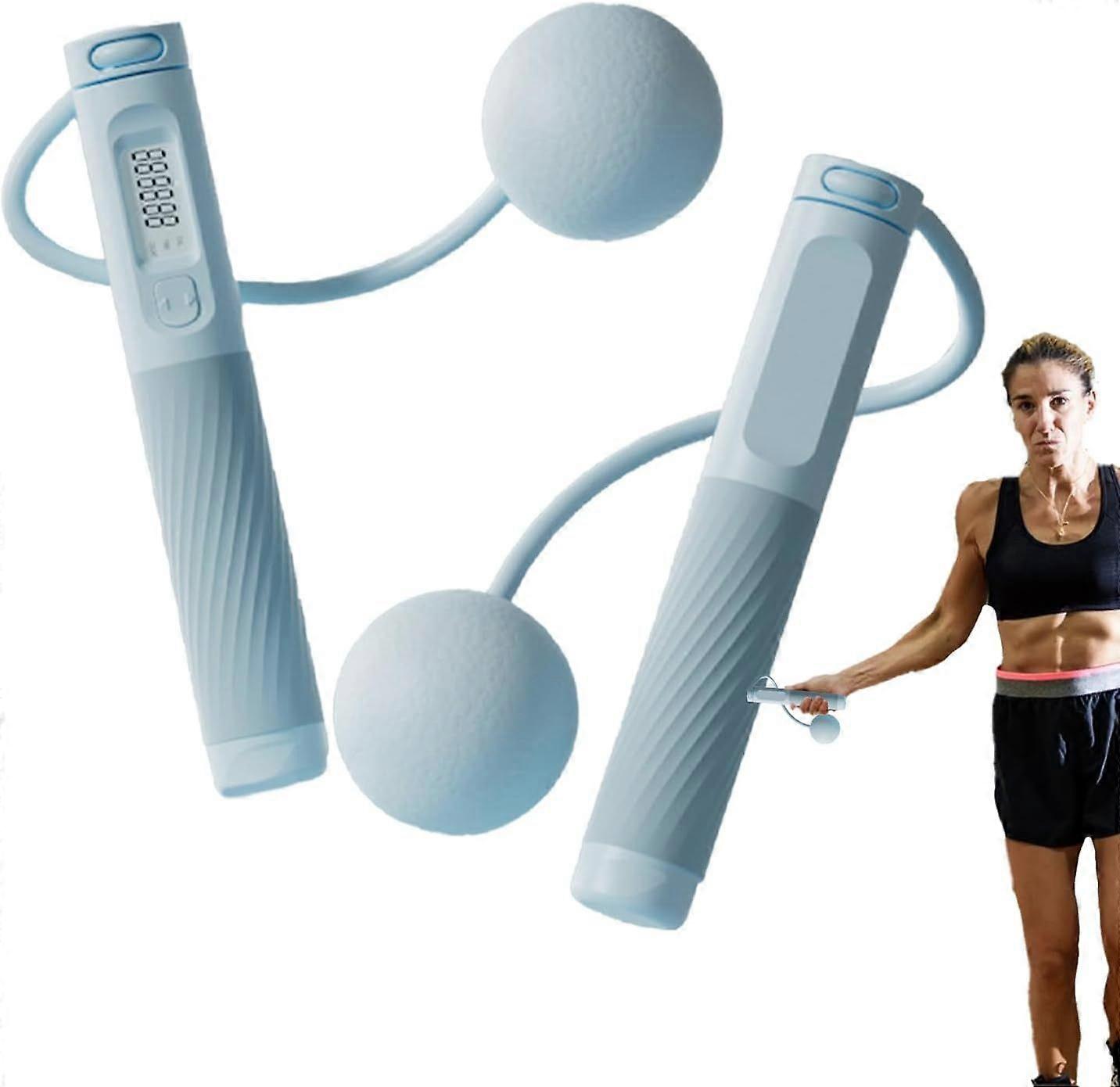 Skipping Rope - Weighted Speed Jump Rope for Fitness with Digital Counter Display, Professional
