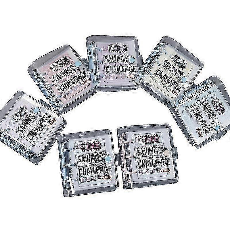 x Savings Challenge Book Saving Binder Mini Portable Book Saving Loose-leaf Notebook Budget Storage Book