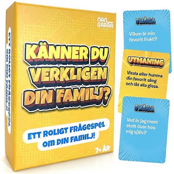 Do you really know your family? Board game