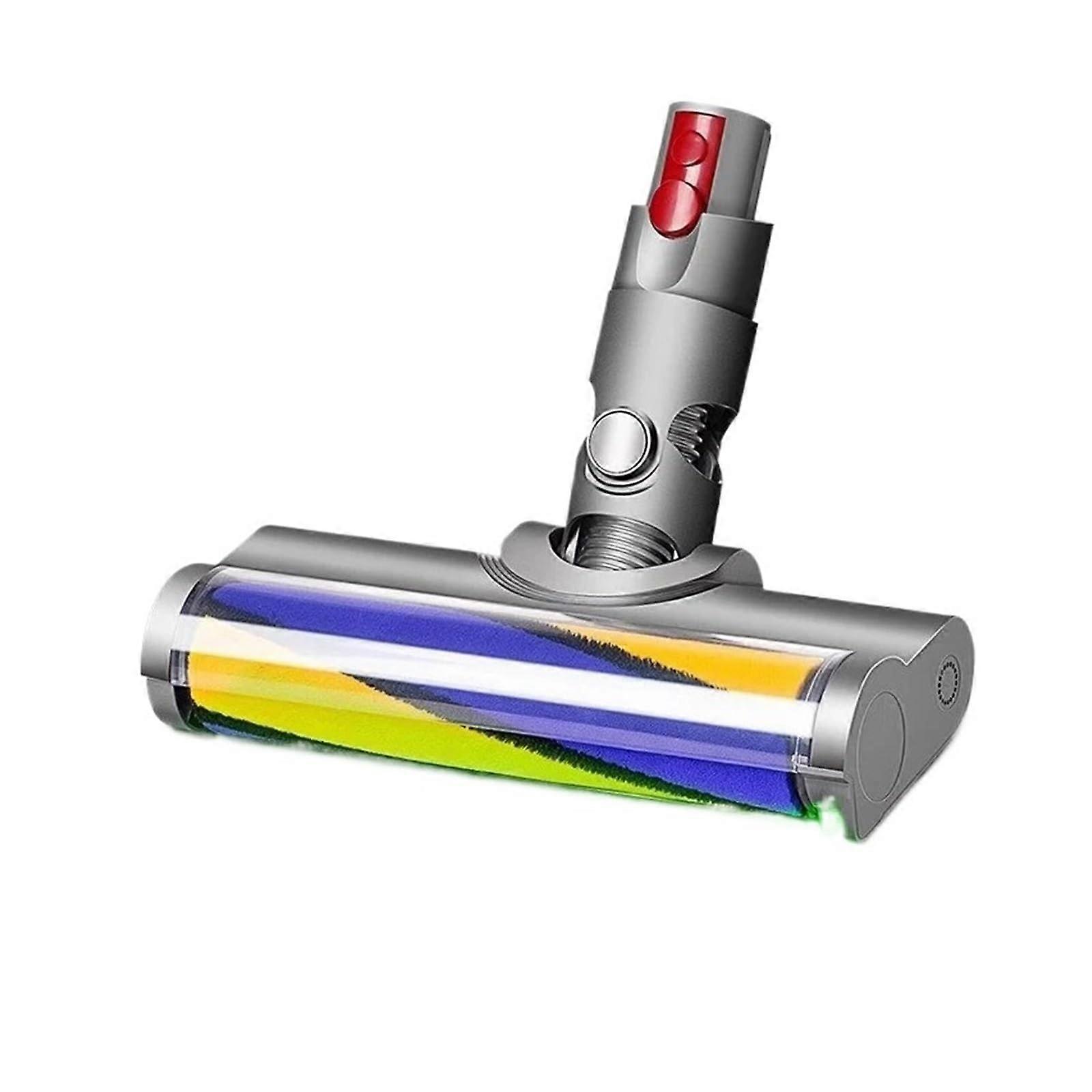 Brush Head with Green Dust Light, Carpet and Hard Floor Soft Roller Replacement for Dyson V12 V10
