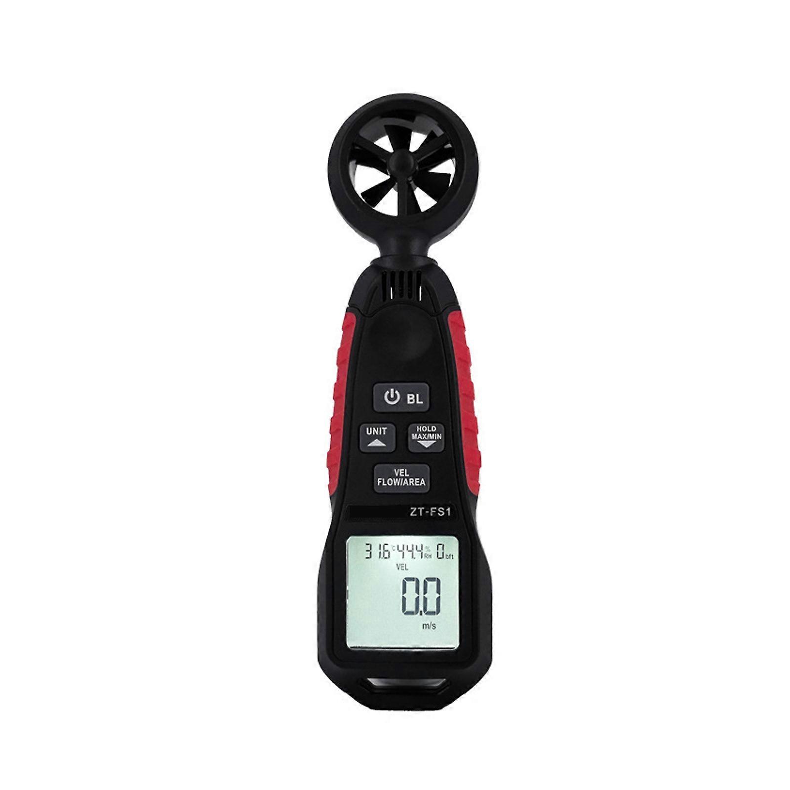 Easy to Use Handheld Digital Anemometer Including Large LCD Display Upgrades for Speed & Environmental Parameters Multicolor