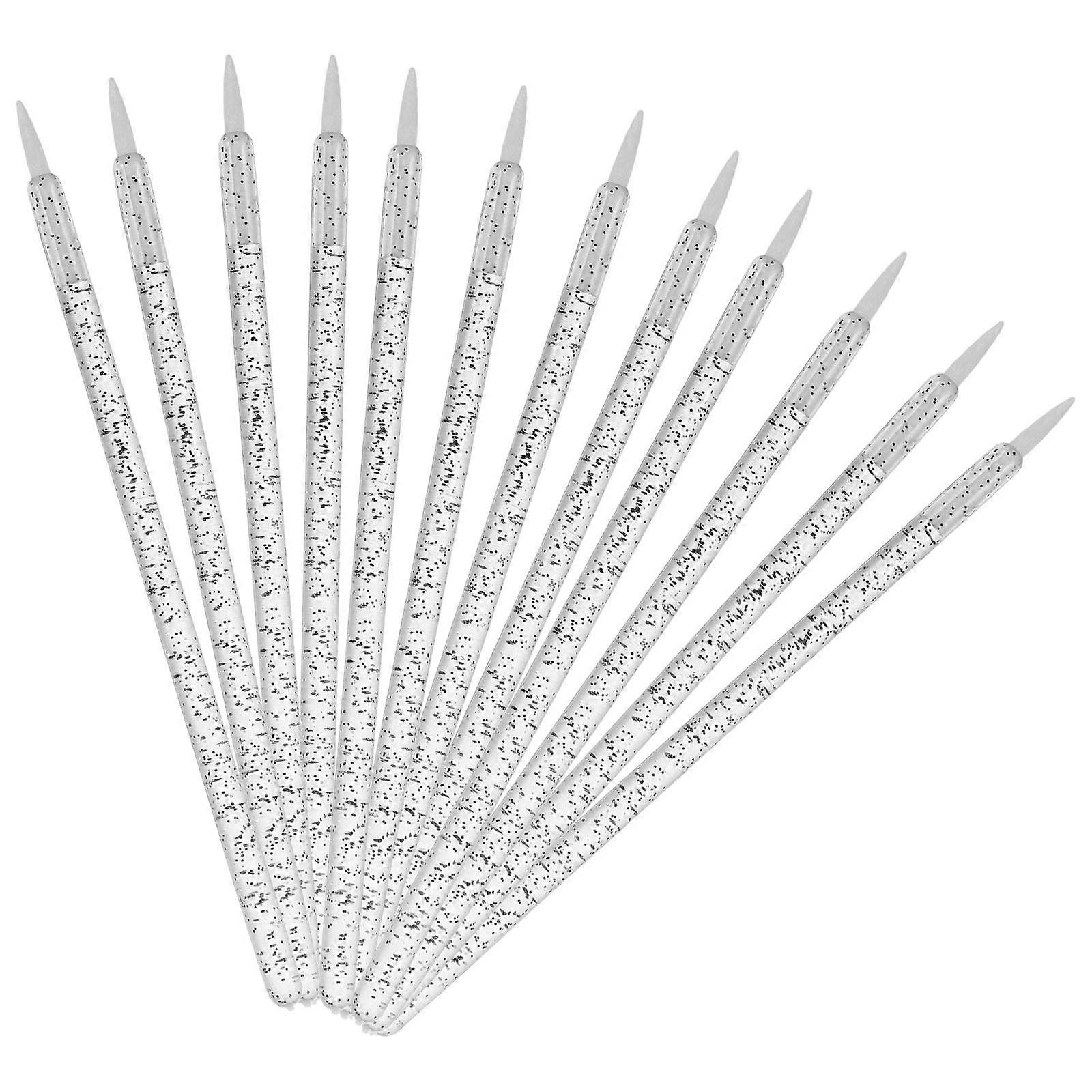 Fine Point Disposable Eyeliner Brushes for Lip Lining 4Pcs Black