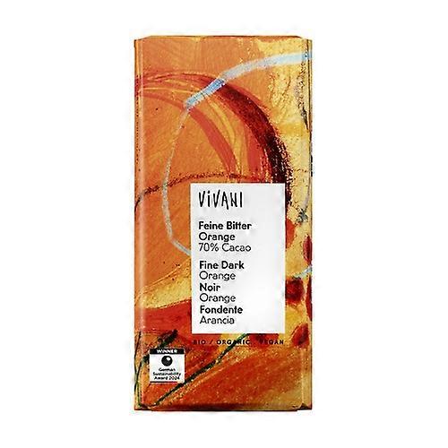 70% dark chocolate with organic orange 80 g